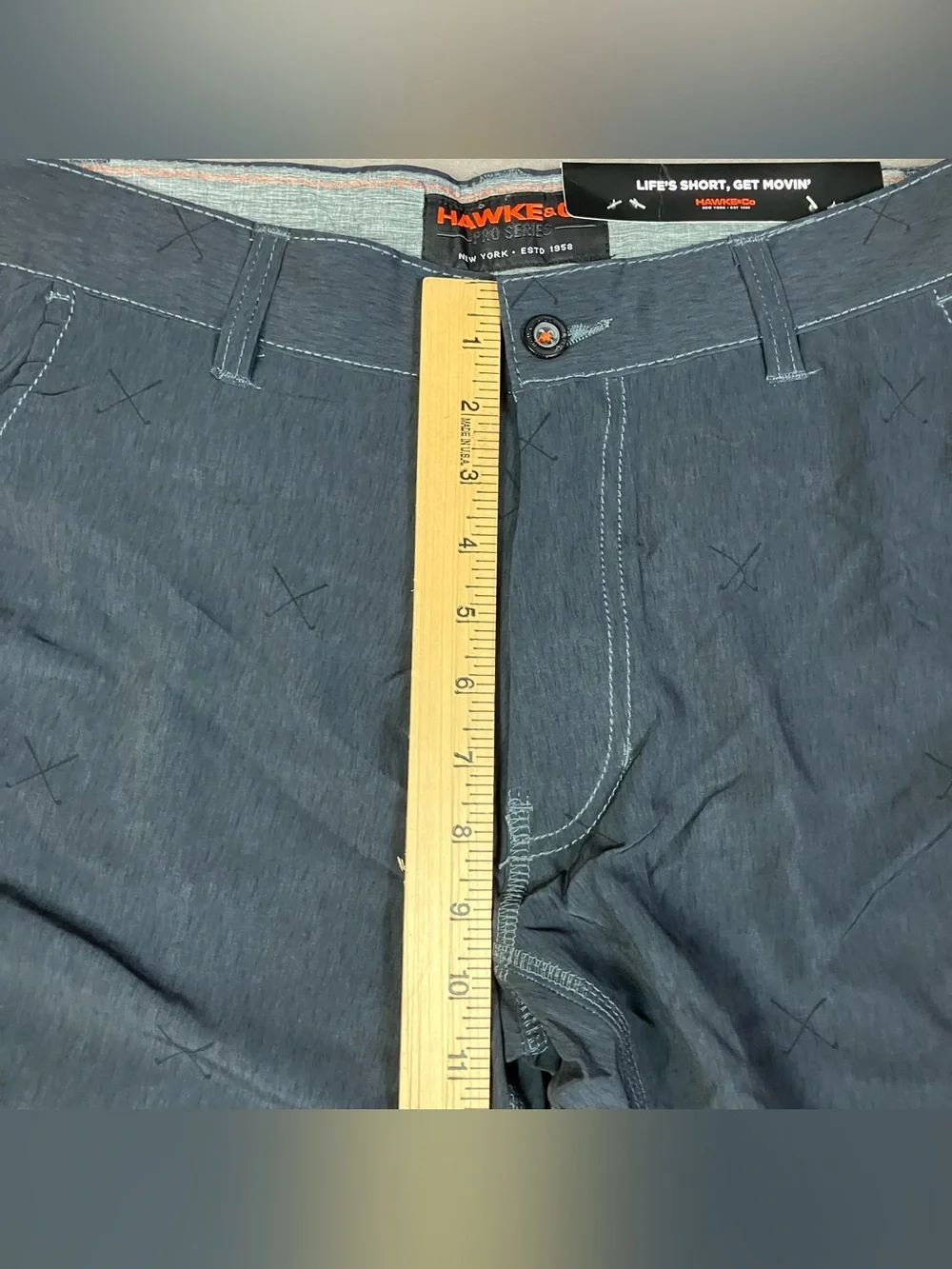 Hawke & Co. Men’s Size 30 Stretch Hybrid Performance Shorts Gray Clubs NWT!